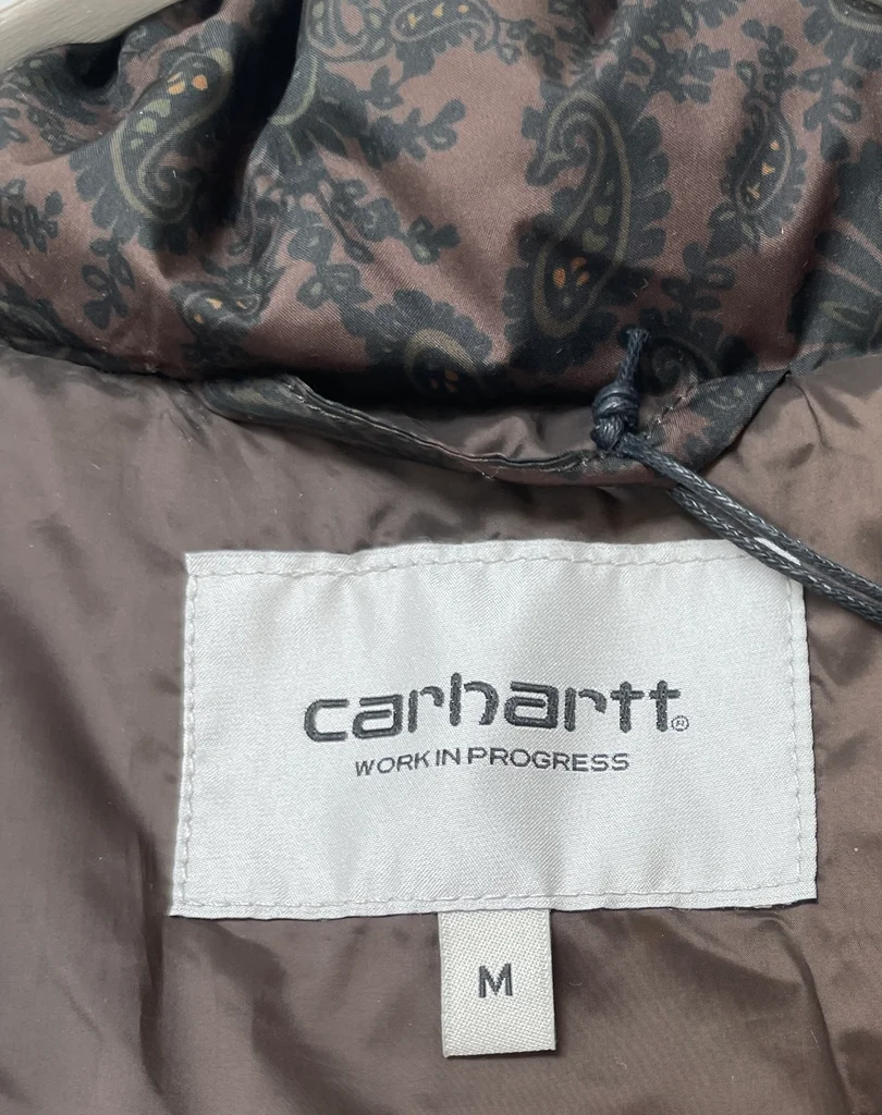 Carhartt Springfield Puffer Jacket Paisley Brown Black Mens M New With Tag – photo 7